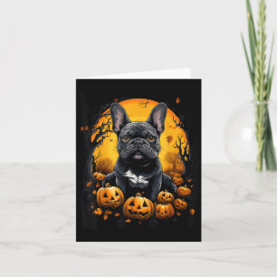 French Bulldog Halloween Card