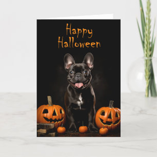 French Bulldog Halloween Card