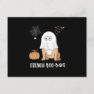 French Bulldog Halloween Cute Boo-Dog 2020 Tees Holiday Postcard