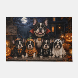 French Bulldog Halloween Family – Spooky Puppy Doormat