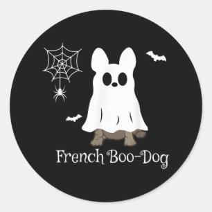 French Bulldog Halloween French Boo-Dog Dog Gift Classic Round Sticker