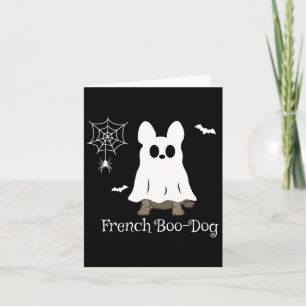 French Bulldog Halloween French Boo-dog Dog Gift F Card