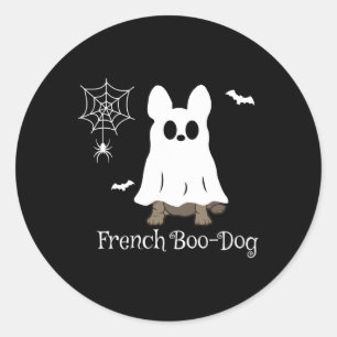 French Bulldog Halloween French Boo-dog Dog Gift F Classic Round Sticker