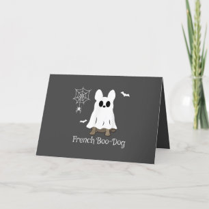 French Bulldog Halloween French Boo-Dog Dog Gift Holiday Card