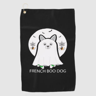 French Bulldog Halloween French Boo Dog Gift Golf Towel