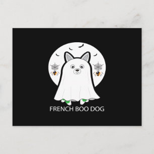 French Bulldog Halloween French Boo Dog Gift Holiday Postcard