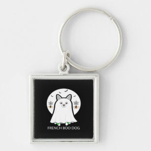 French Bulldog Halloween French Boo Dog Gift Key Ring
