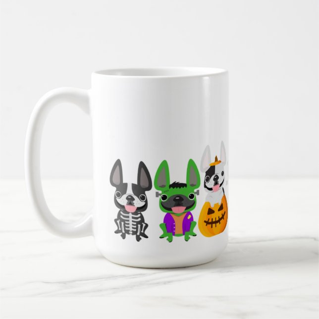 French Bulldog Halloween Mug - 15 oz (Left)