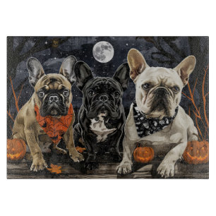 French Bulldog Halloween Spooky Cutting Board