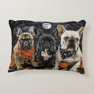 French Bulldog Halloween Spooky Decorative Cushion