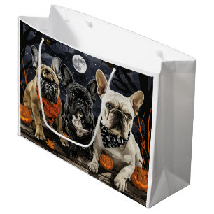 French Bulldog Halloween Spooky Large Gift Bag