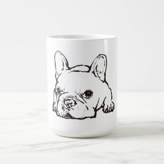 French Bulldog Handwritten Illustration  CoffeeMug Coffee Mug