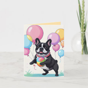 French Bulldog Happy Day French Bulldog Note Card