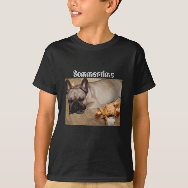 French Bulldog Happy Day French Bulldog T-Shirt (Front)