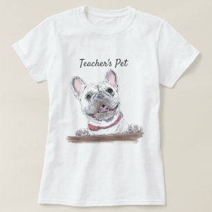 French Bulldog Happy Dog Drawing Personalised T-Shirt