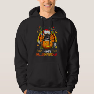 French Bulldog Happy Hallothanksmas Halloween Than Hoodie