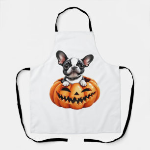 French Bulldog Happy Halloween pumpkin Classic T-S Apron