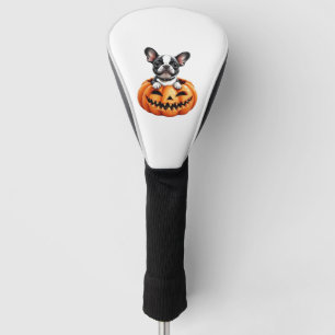 French Bulldog Happy Halloween pumpkin Classic T-S Golf Head Cover
