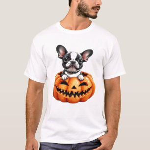 French Bulldog Happy Halloween pumpkin Classic T-S T-Shirt