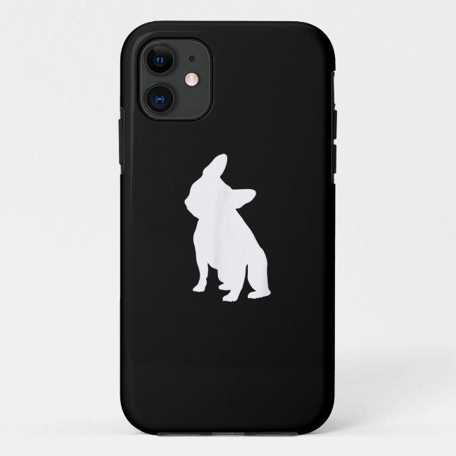 French Bulldog Head Tilt Apparel, Frenchie Head Case-Mate iPhone Case (Back)