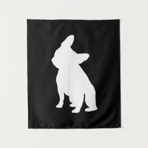 French Bulldog Head Tilt Apparel, Frenchie Head Tapestry