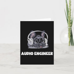 French Bulldog Headphone- For Best Frenchie Dad An Card