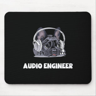 French Bulldog Headphone- For Best Frenchie Dad An Mouse Pad