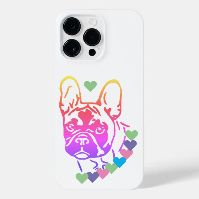 French Bulldog Heart Collar French Bulldog iPhone Case (Back)