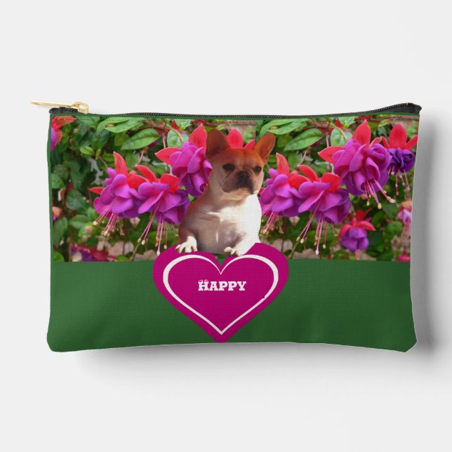 French Bulldog Heart French Bulldog Mother Accessory Pouch (Front)