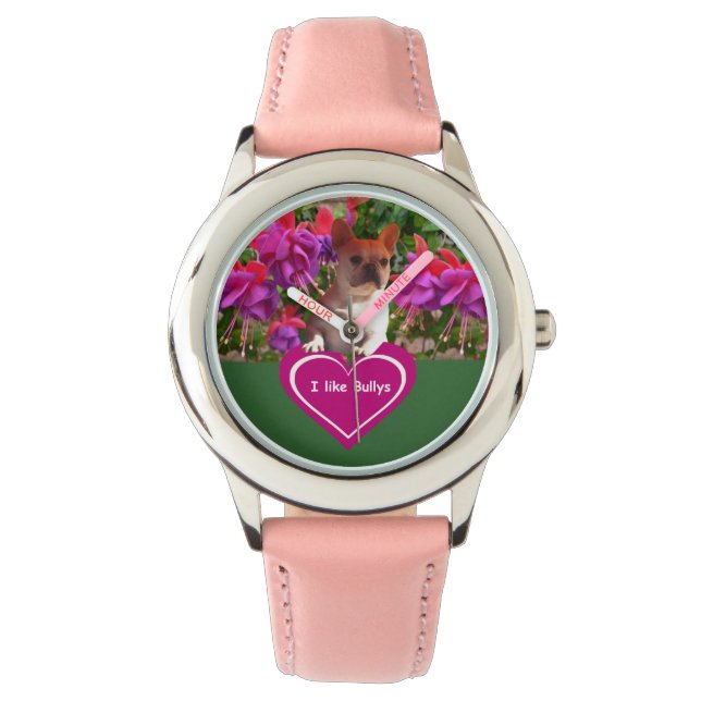 French Bulldog Heart French Bulldog Mother Watch (Front)