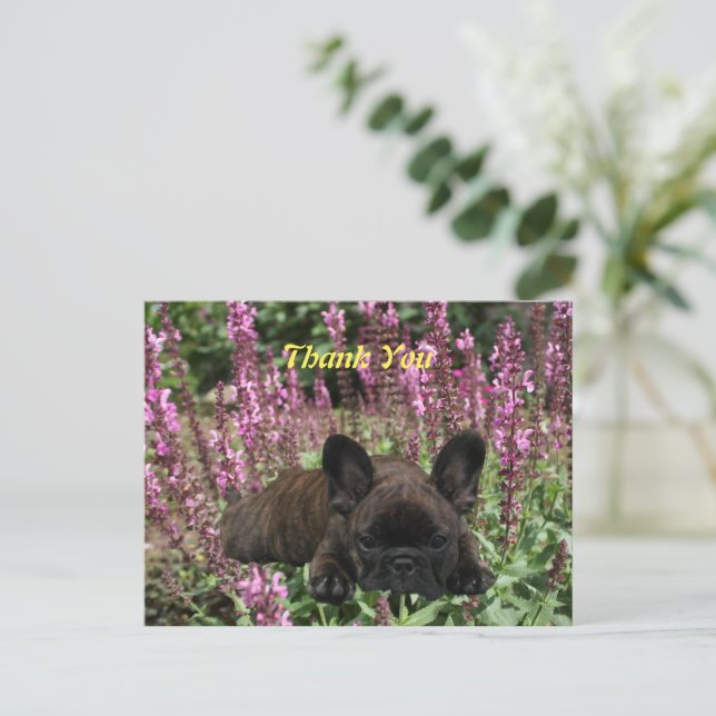 French Bulldog Heart French Bulldog Postcard (Standing Front)
