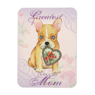 French Bulldog Heart Mum Magnet