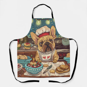 French Bulldog Holiday Baking: Festive Christmas Apron