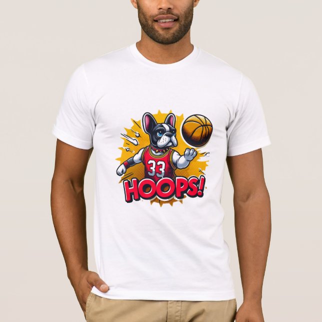 FRENCH BULLDOG-HOOPS 5 T-Shirt (Front)