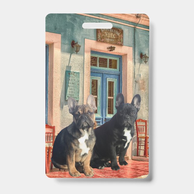 French Bulldog House French Bulldog  ID Badge (Front)