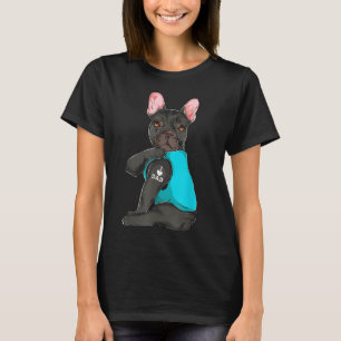 French Bulldog I Love Dad Tattoo Apparel, Dog Dad T-Shirt