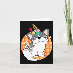 French Bulldog Ice Cream Frenchie Birthday  Card