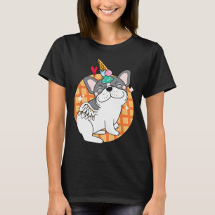 French Bulldog Ice Cream Frenchie Birthday T-Shirt