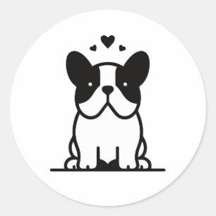 French bulldog icon stickers