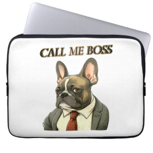 French Bulldog in a Suit   Laptop Sleeve