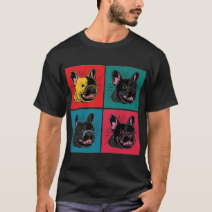 French Bulldog in Andy Warhole Style, Frenchie T-Shirt