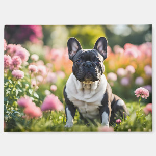 French Bulldog In Garden Magnet