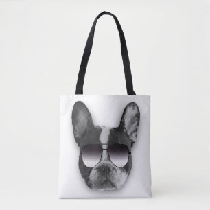 French Bulldog in Sunglasses Tote