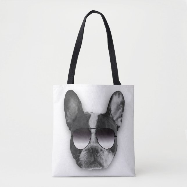 French Bulldog in Sunglasses Tote (Front)