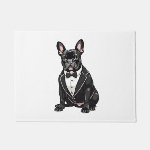 French Bulldog in Tuxedo Doormat