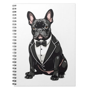 French Bulldog in Tuxedo Notebook
