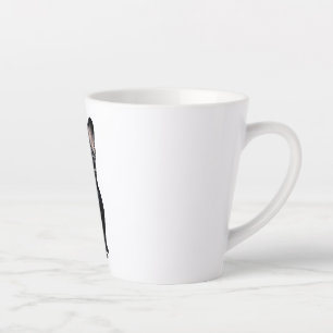 French Bulldog in Tuxedo Wearing Glasses  Latte Mug