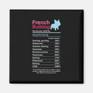 French Bulldog Ingredient Lists Magnet