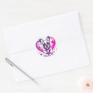 French Bulldog into your home Classic Round Sticker