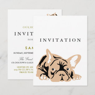French Bulldog Invitation